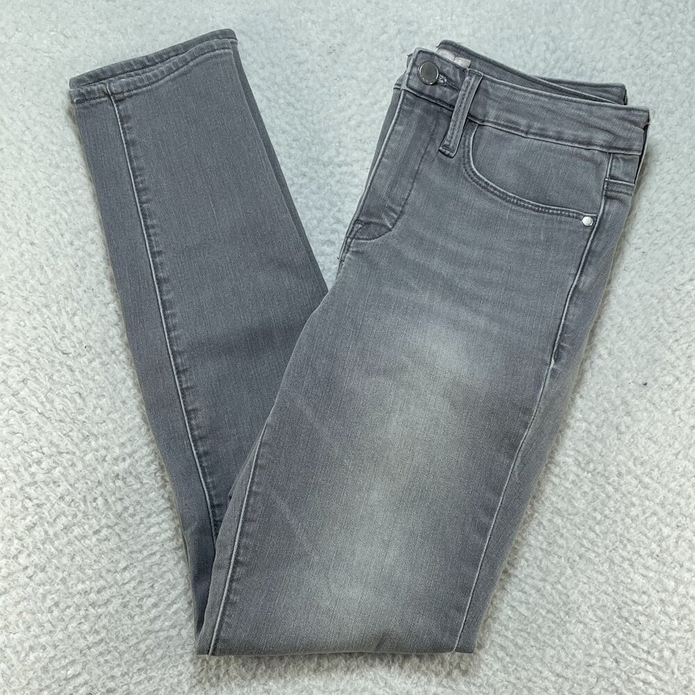 Athleta Jeans Womens 8 Gray Sculptek Quartz Wash Mid Rise Ankle 28x28